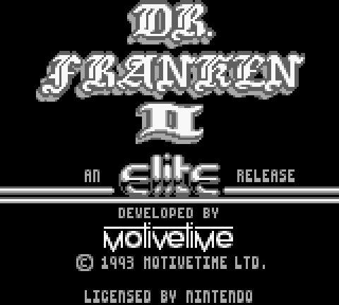 Dr. Franken II screenshot 3 for GameBoy
